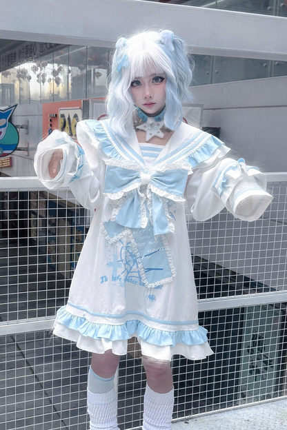 【天使界隈】フリルセーラーサブカルワンピース