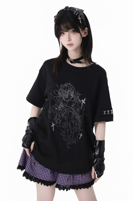 リラックスモードナイトスカイTシャツ