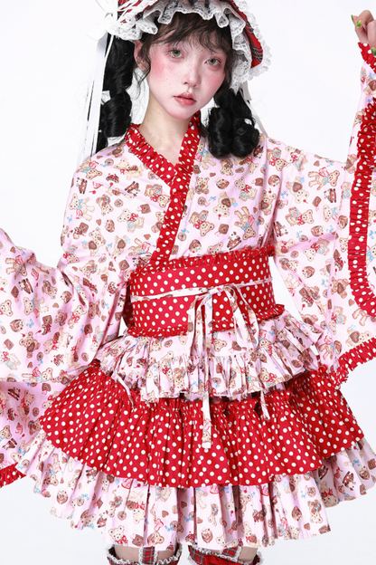Retro-Pop-Lolita-Kimono-Oberteil