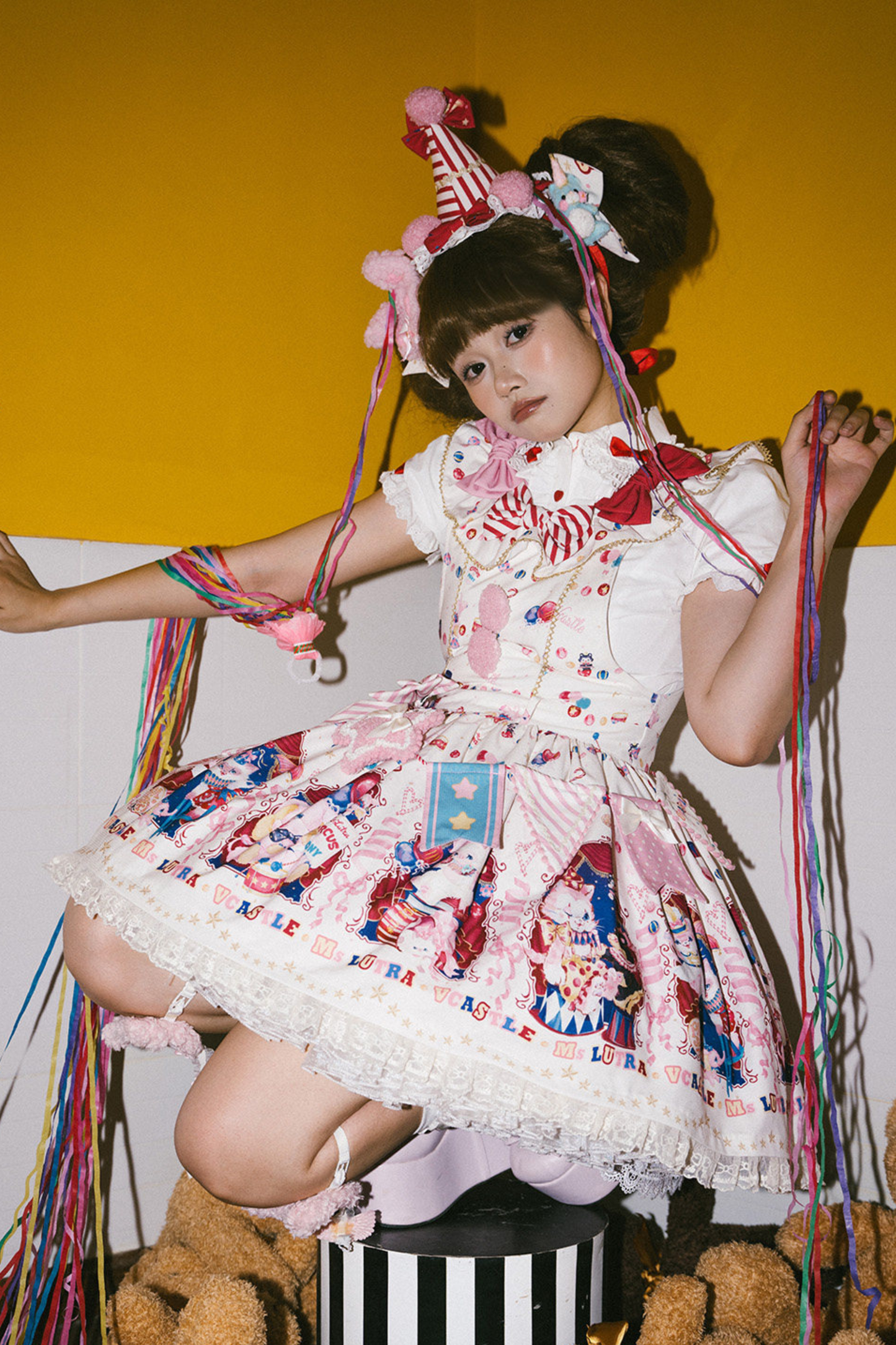 サーカスサスペンダーロリータドレス＋スカート