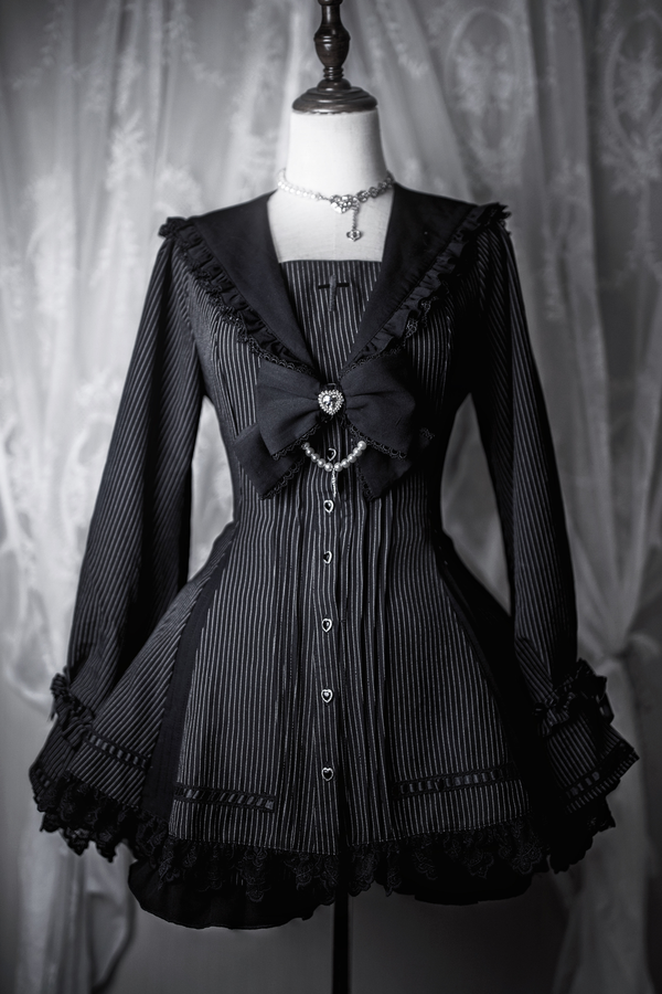 レース地雷トップス+パンツ