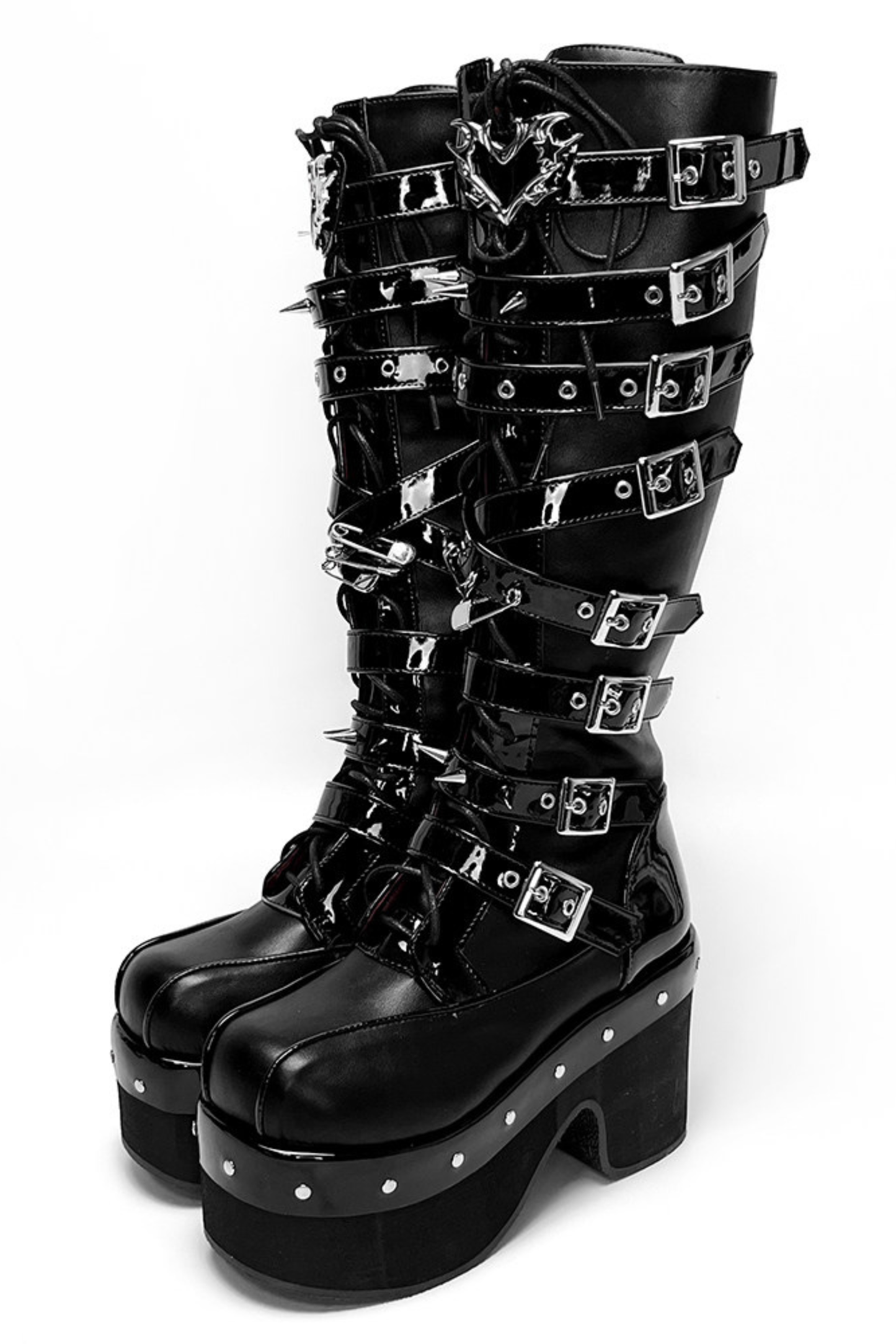 Dark Belt Design Boots