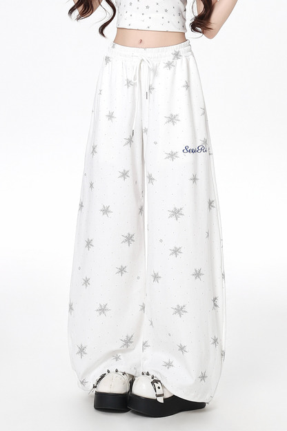 Flake Diamond Wide Leg Pants