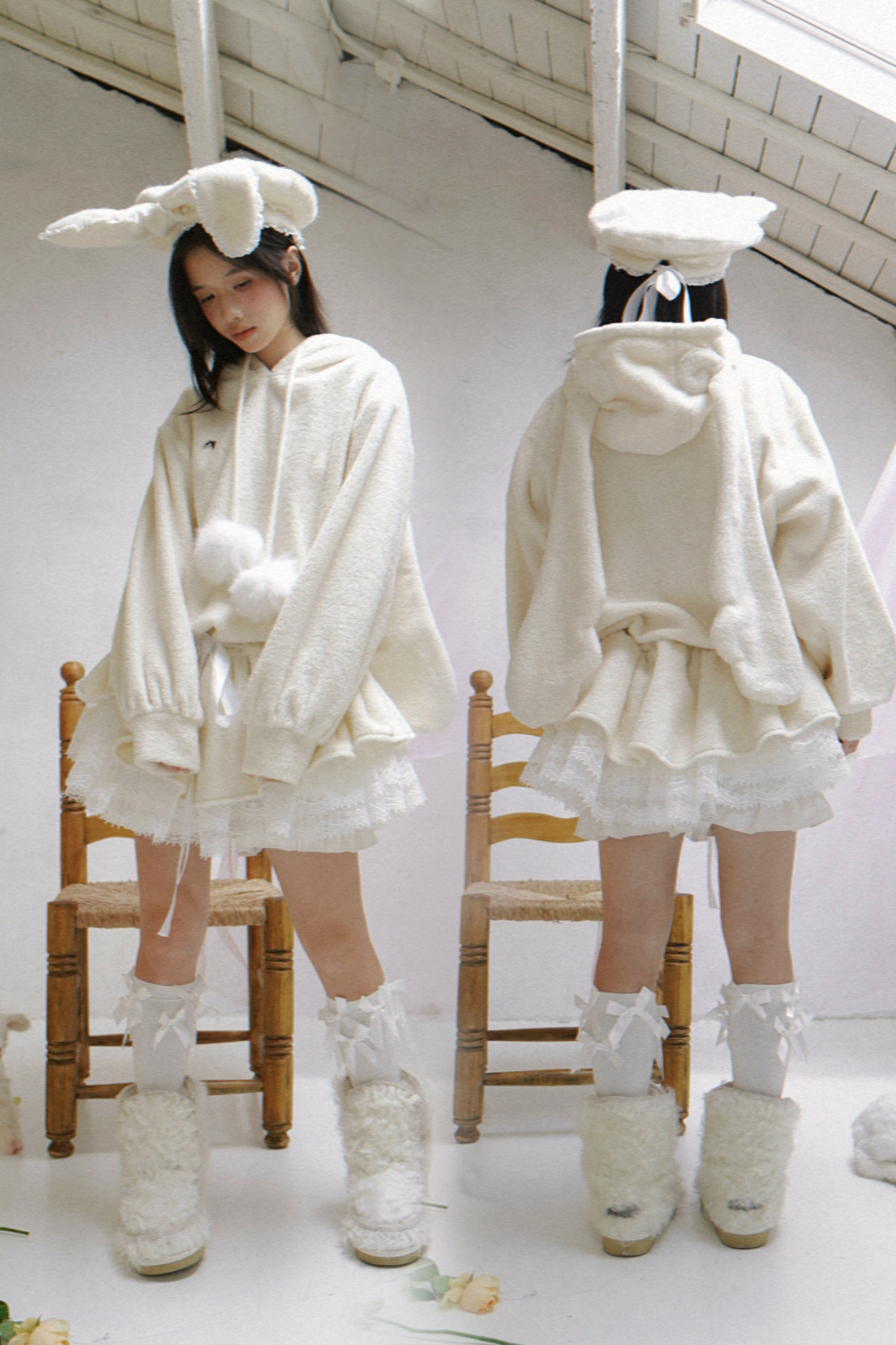 Plush Lace Angel Dress