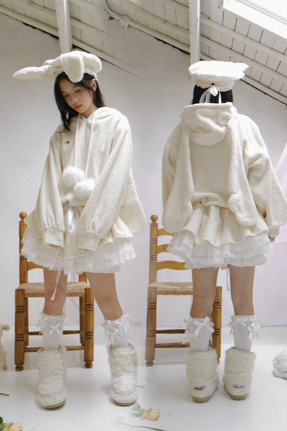 Plush Lace Angel Dress