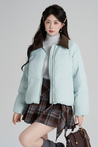 スイートカラーマカロンダウンジャケット