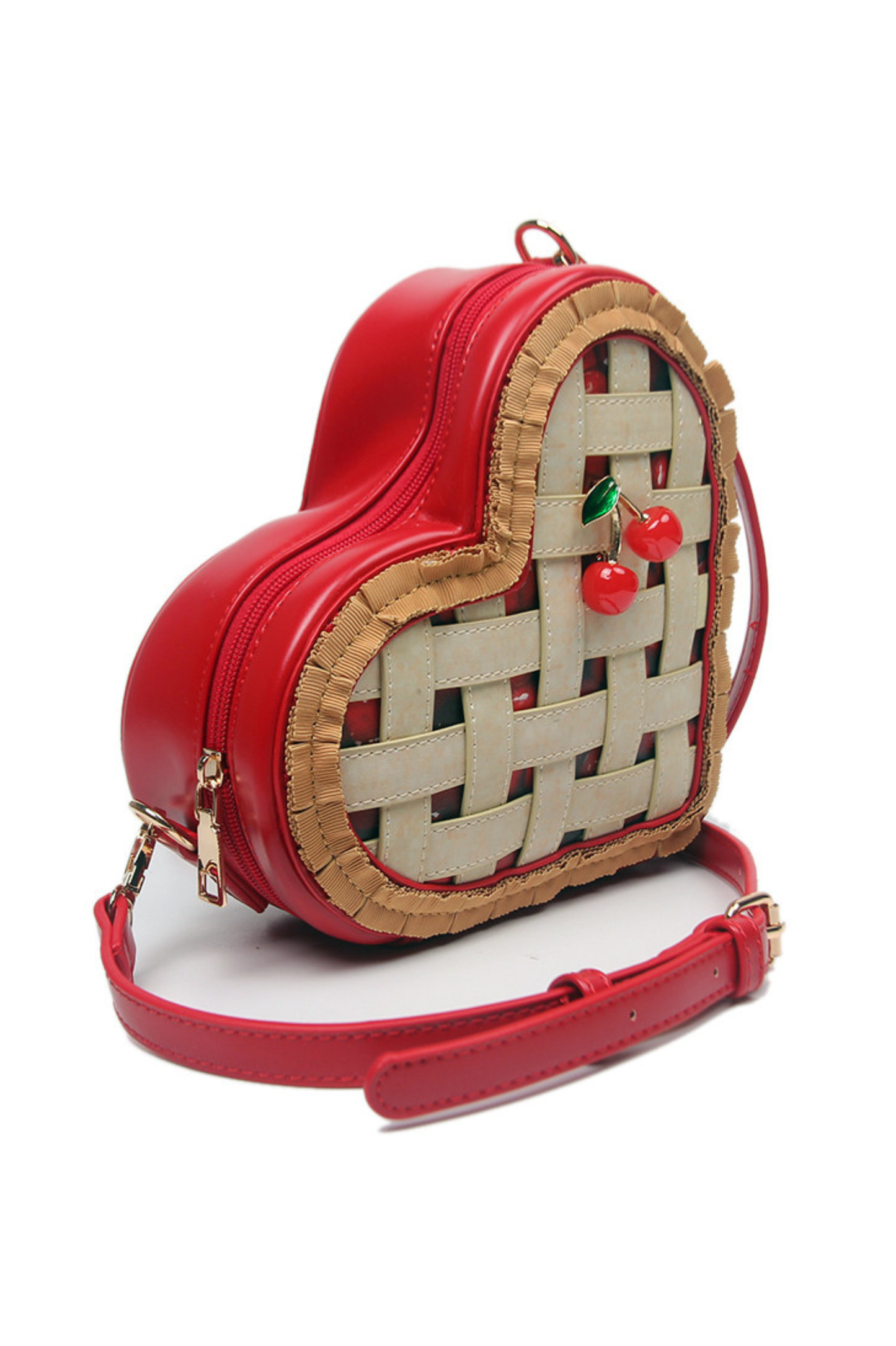 Cherry Heart Crossbody Bag