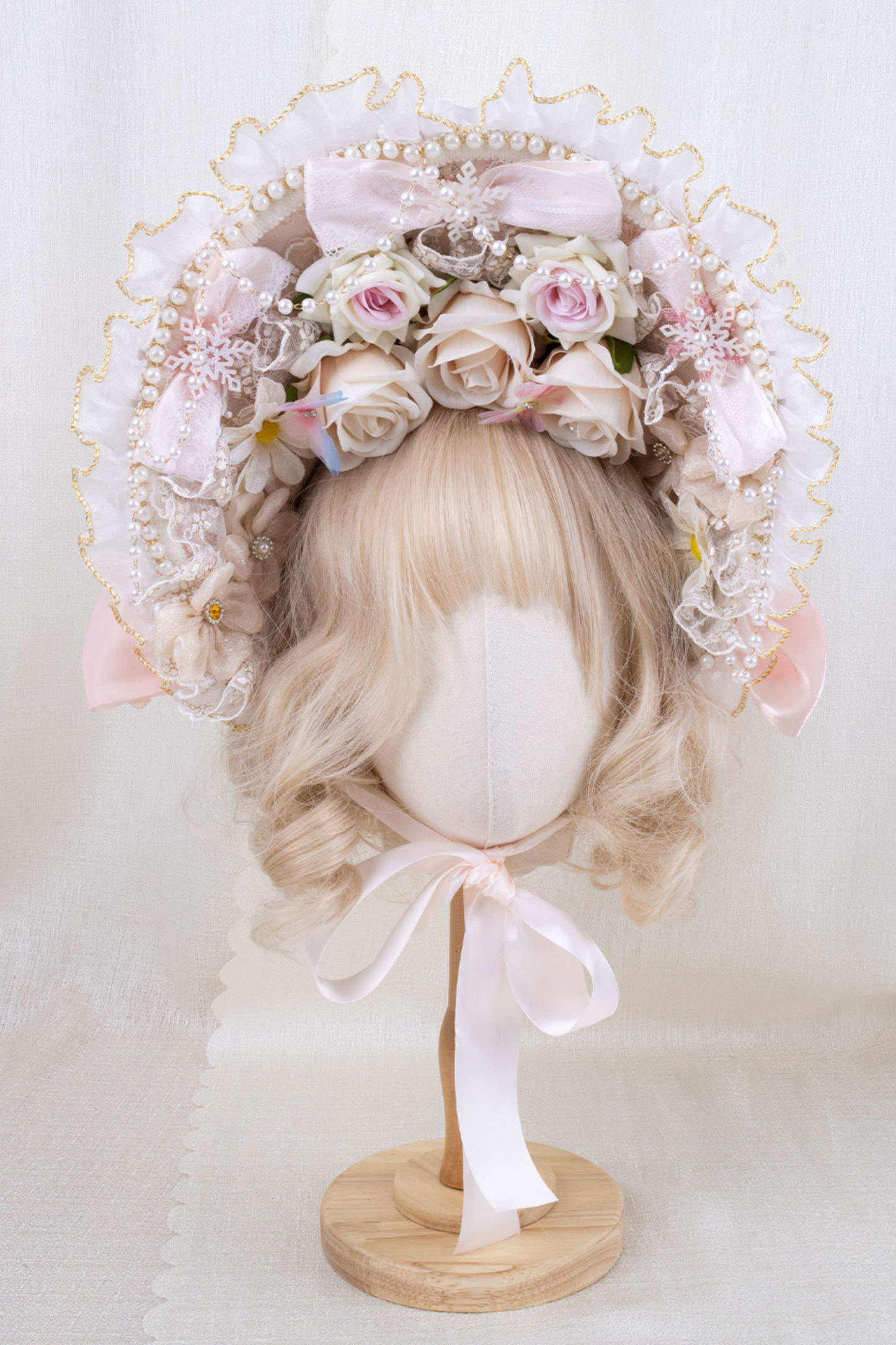 ローズティーパーティーロリータボンネット