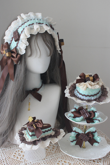 チョコミントロリータヘアアクセサリー+バッグ