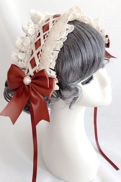 フリルリボンロリータヘッドドレス