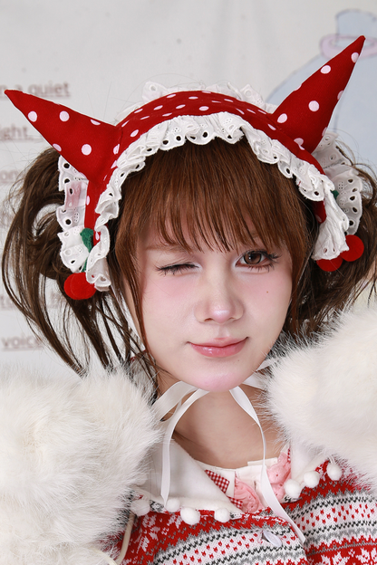 レトロポルカドットヘアバンド