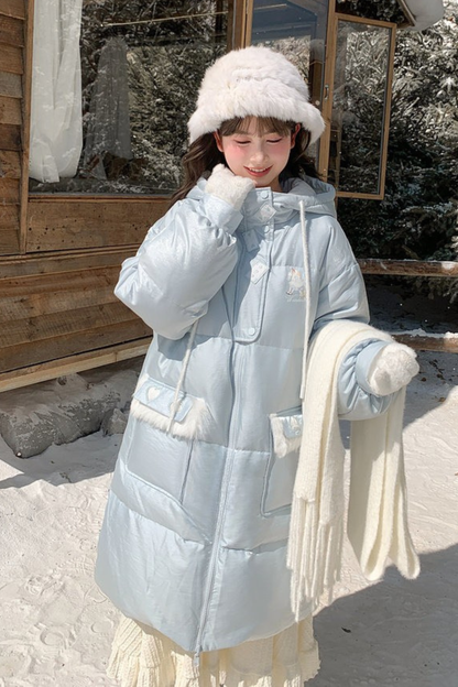 スイートリバーシブルロングダウンジャケット