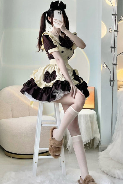 Nijigen Coffee Maid Cosplay Dress