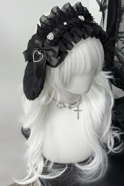 Lace Bunny Frilled Hair Dress