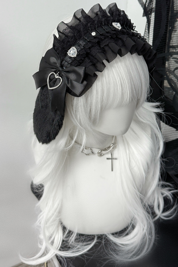 Lace Bunny Frilled Hair Dress