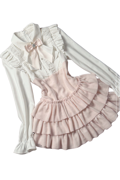 ガーリーエレガントドレス+ケープ