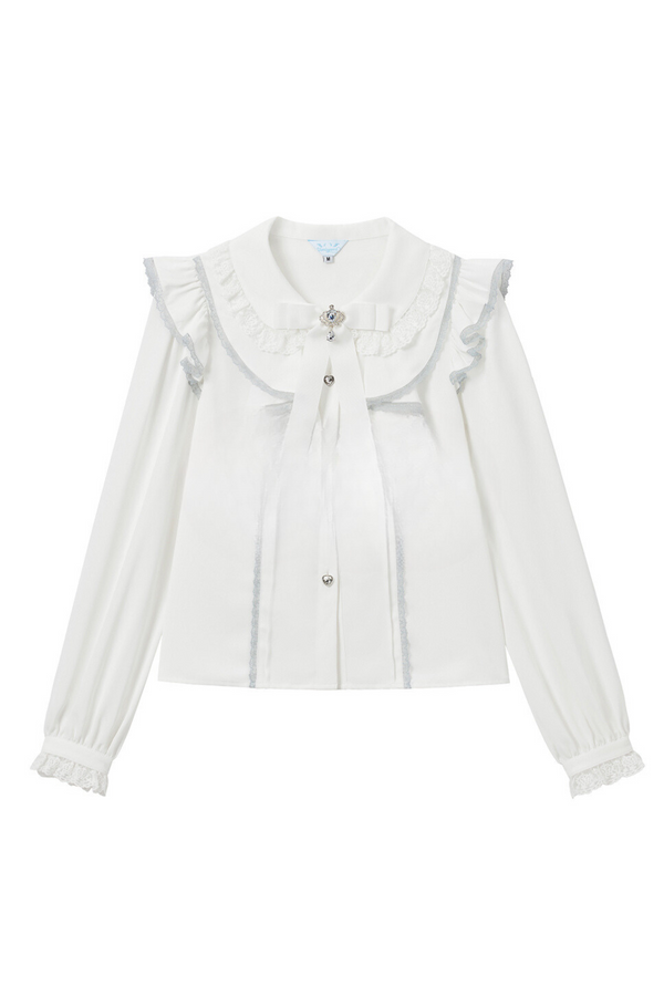 スイートフリルリボンブラウス