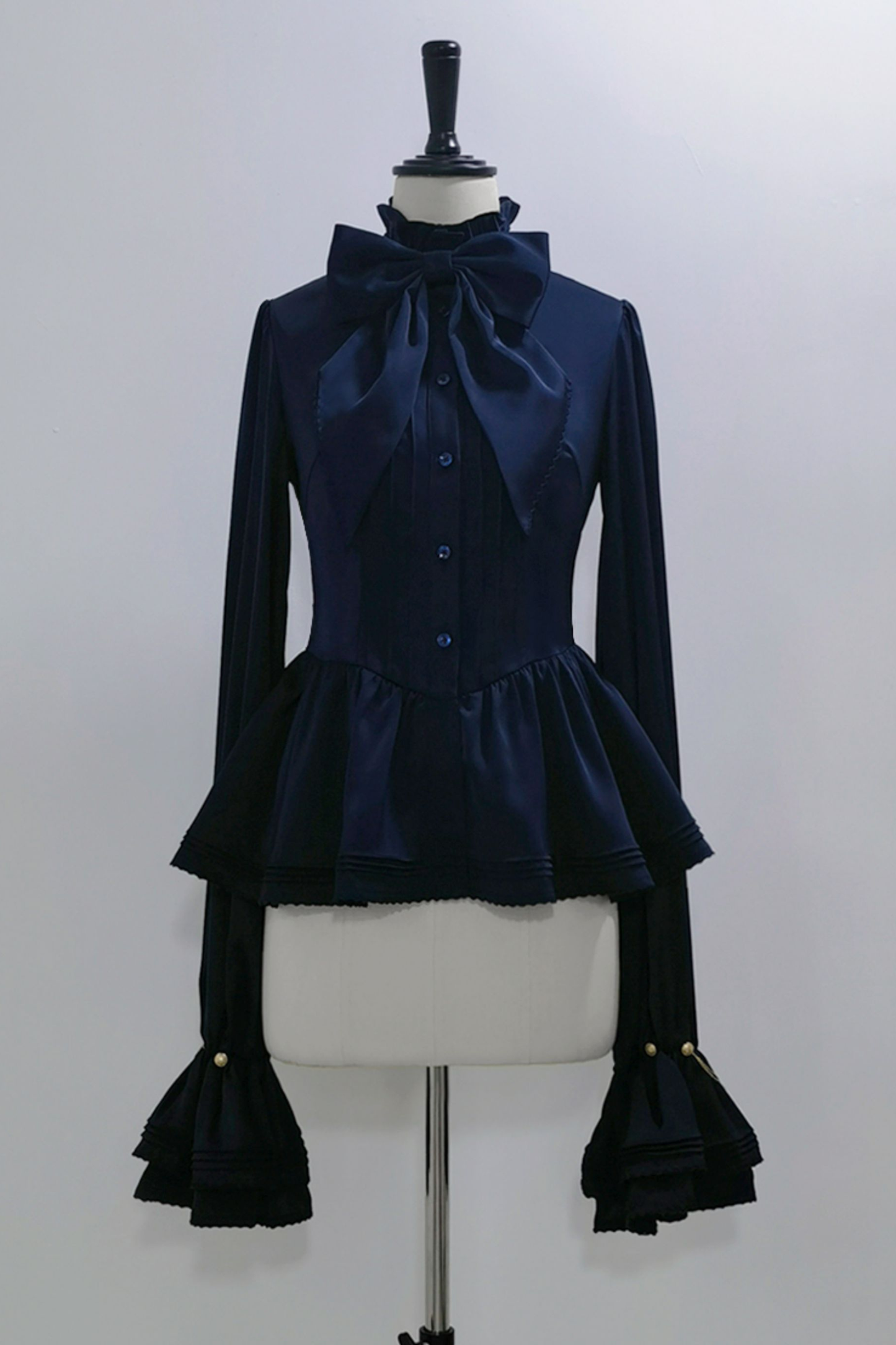 レトロエレガント皇子リボンシャツ