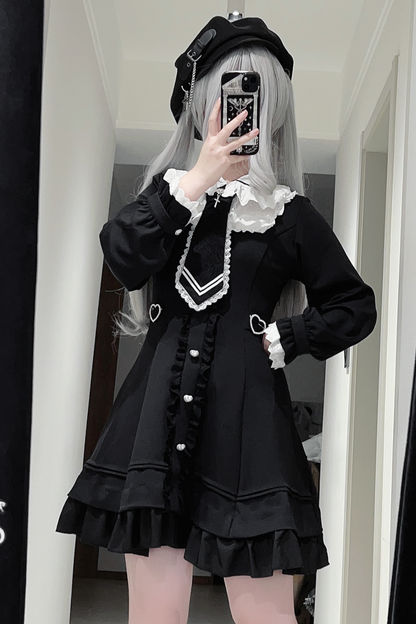 アンジェリックレースパッチワークドレス