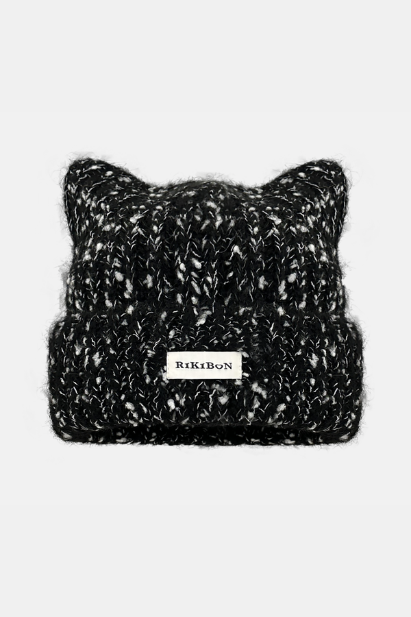 Y2K猫耳ニット帽