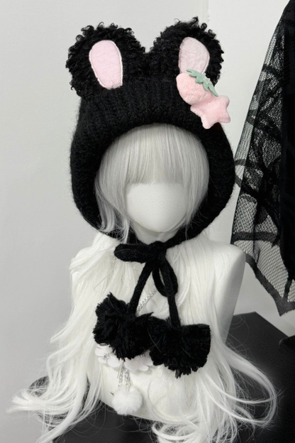 Rabbit Ear Knit Hat