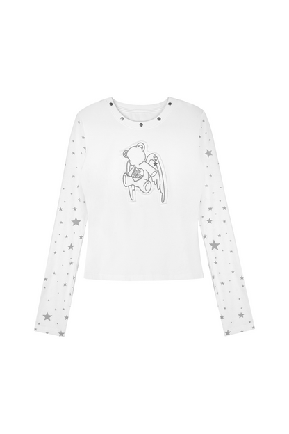 ホワイトスターエンジェルベアトップス