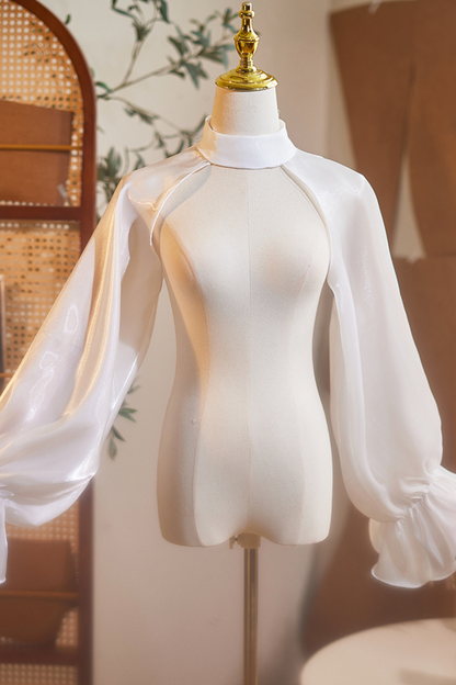 シフォーンショルダーネックトップス