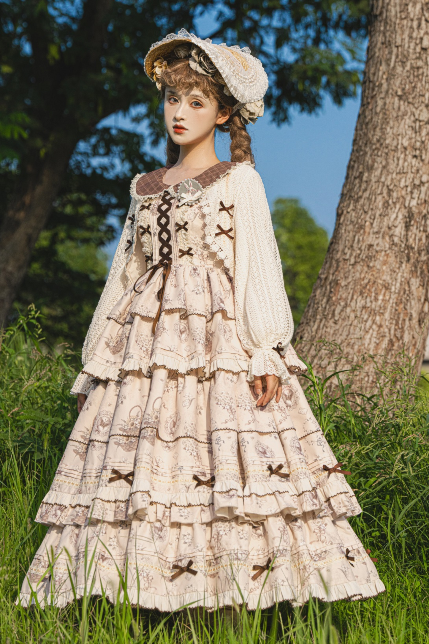 ブニングタイムエレガントロリータドレス+ドールカーディガン