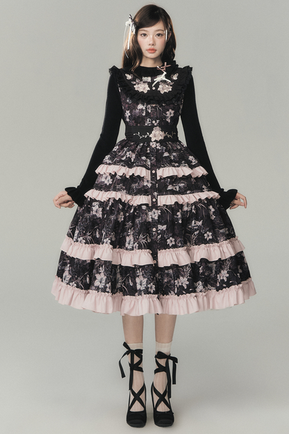 ラブリーロリータベストドレス+トップス+ベルト