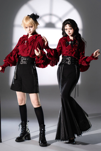 [2월 16일 예약마감] 클래식 로리타 셔츠 + 언밸런스 스커트 + 피쉬테일 스커트 + 반바지