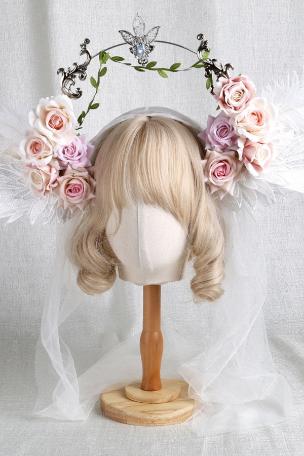 ローズエンジェルヴェールヘアアクセサリー