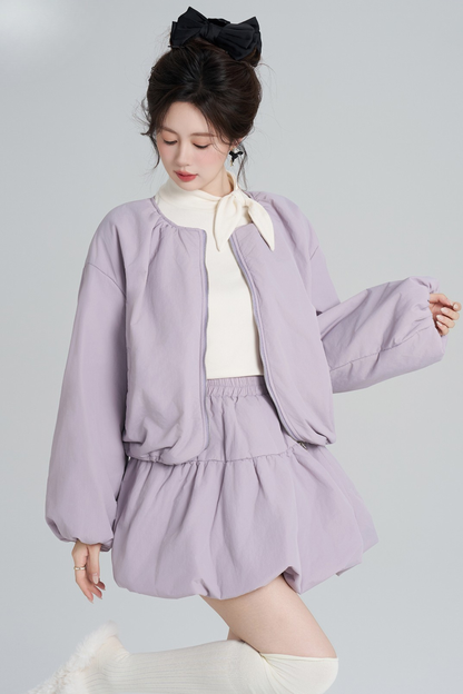 マカロンジップアウター+スカート