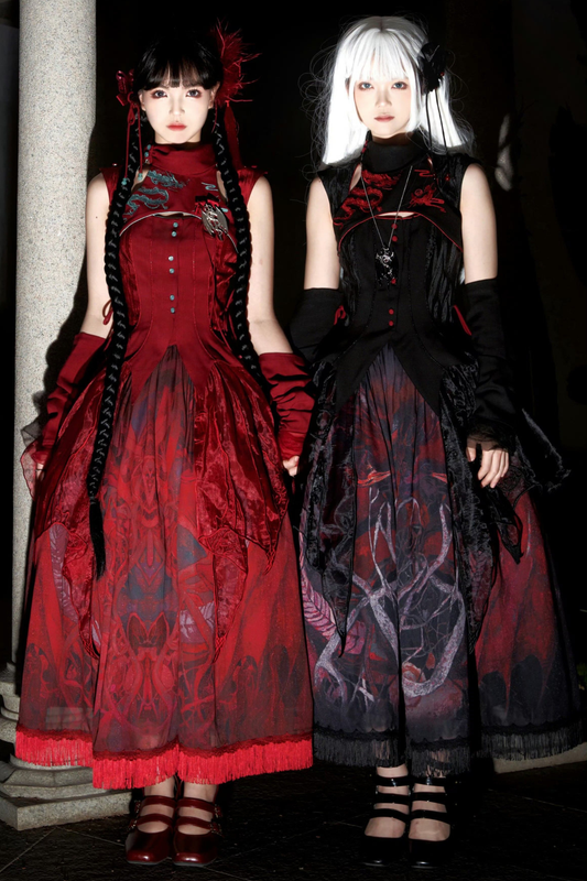 Haut + Jupe Lolita Dragon Tendance