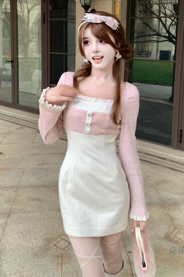 Slim Ribbon Slim Dress