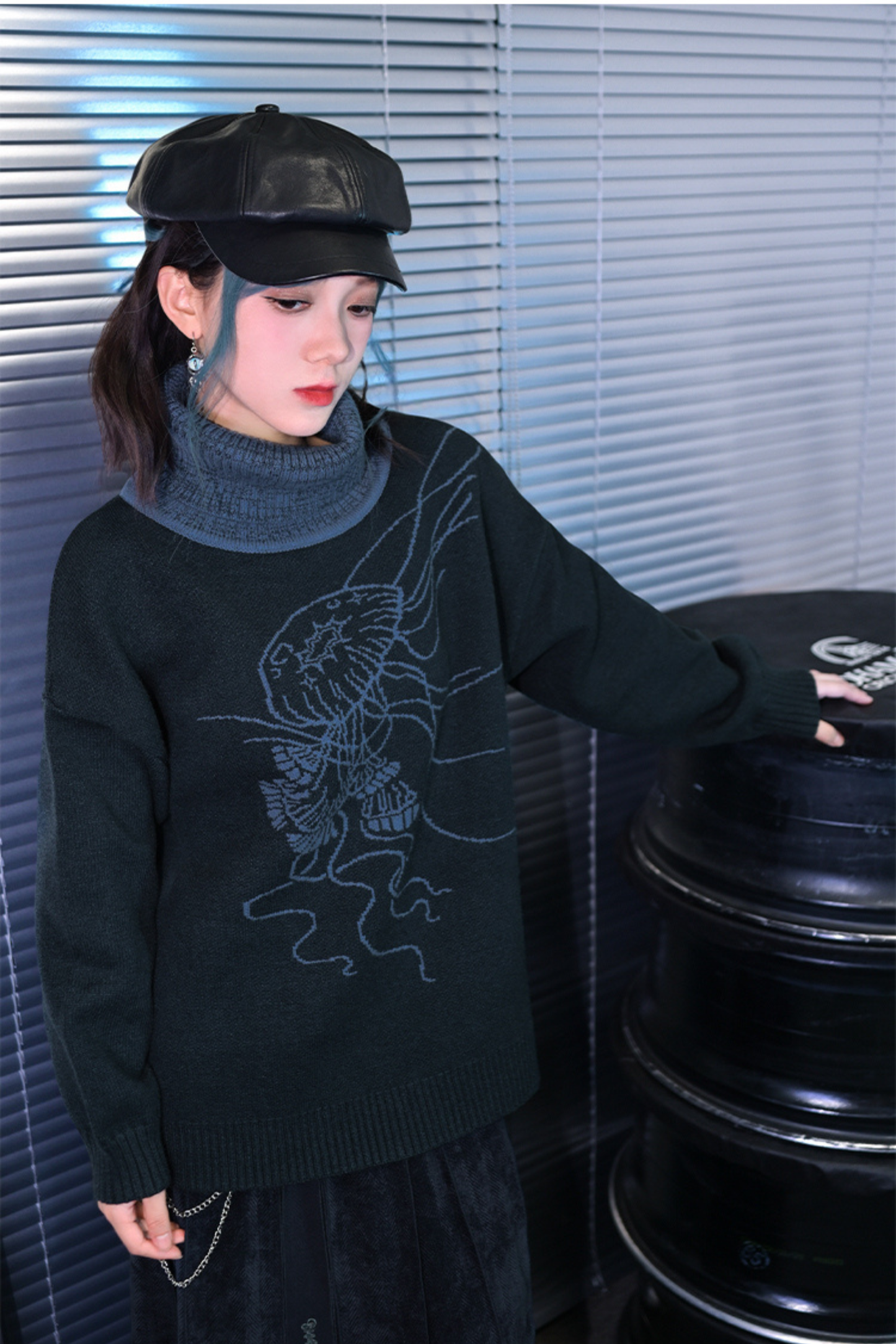 Retro Turtleneck Sweater