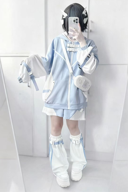 [Angel neighborhood] Subculture Aqua Food Tops + Shorts + Leg Covers