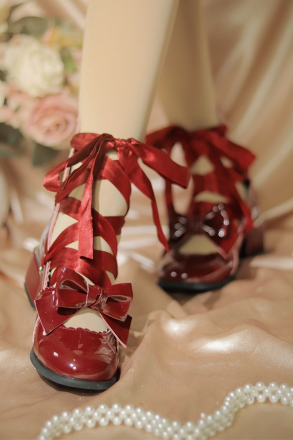 Ribbon Elegant Lace-up Lolita Shoes