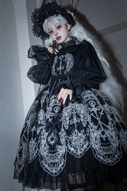 [Reservation Product] Gothic Girl Design Maria Sword Lolita Dress Set