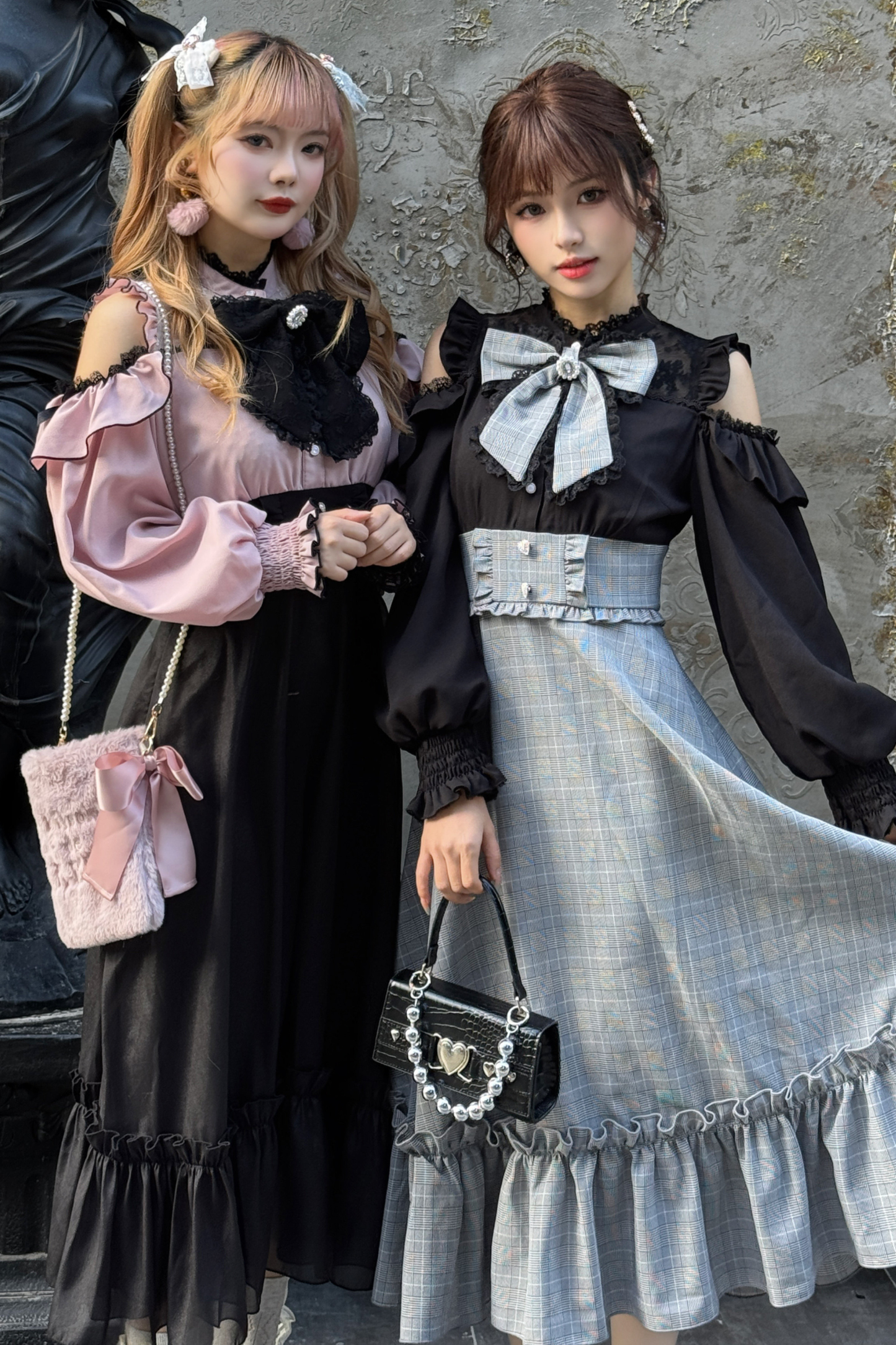 Schulterfreies Dark-Princess-Kleid