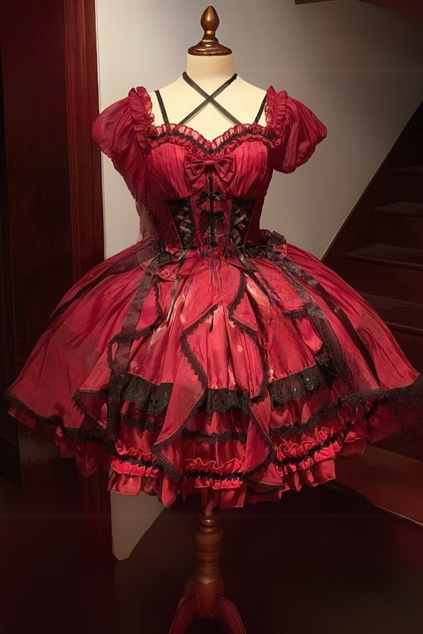 Fantasy Lace-Up Design Princess Lolita Dress