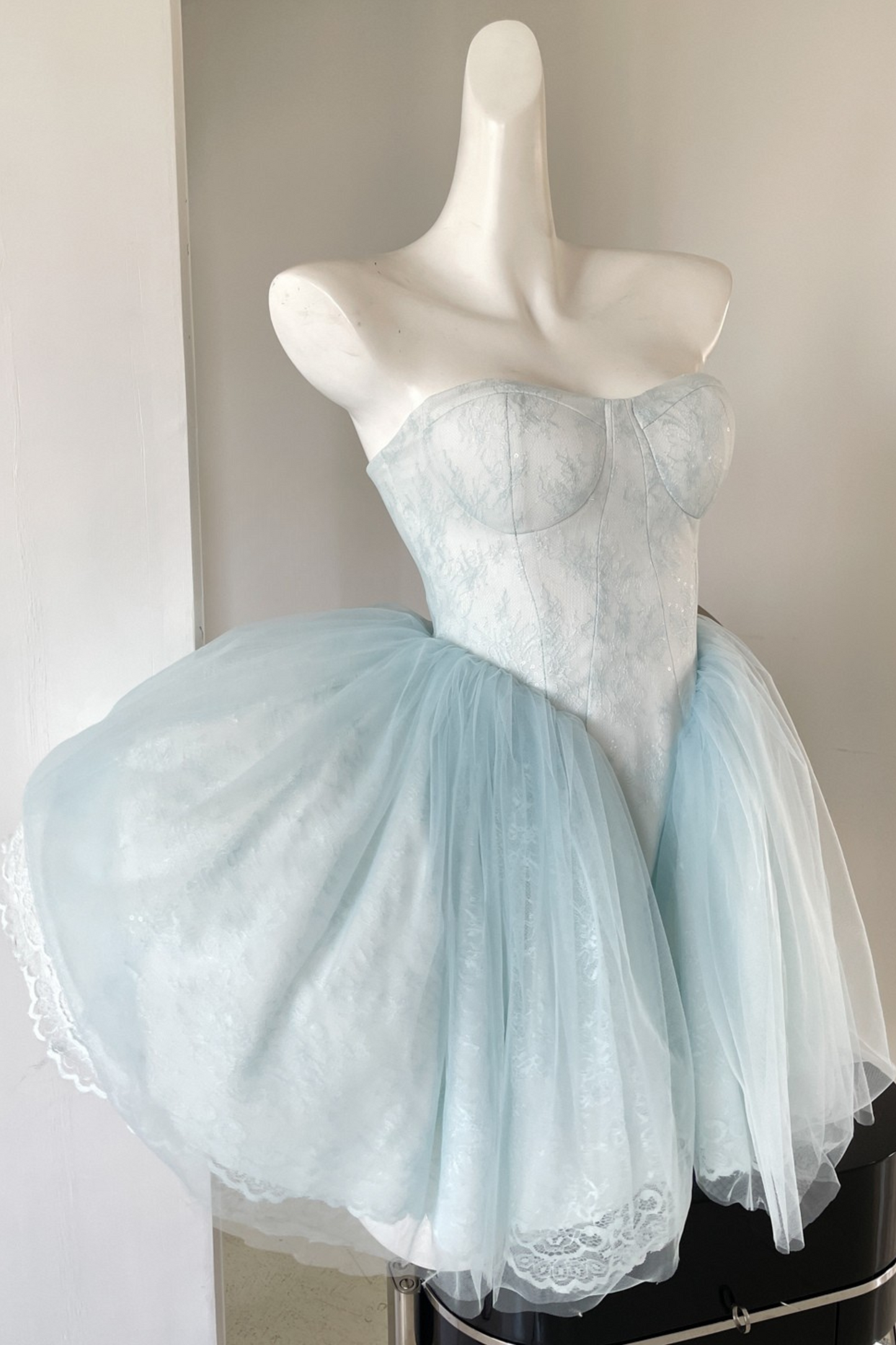 バレエスワンライトブルーロリータドレス