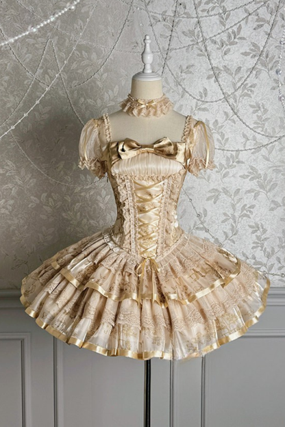 【4月3日予約締切】ギルデッドファンタジーロリータドレス+ジャンパースカート