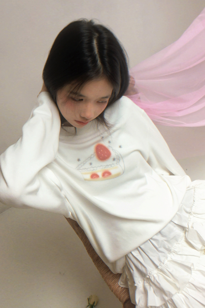 Strawberry Cake Print Top