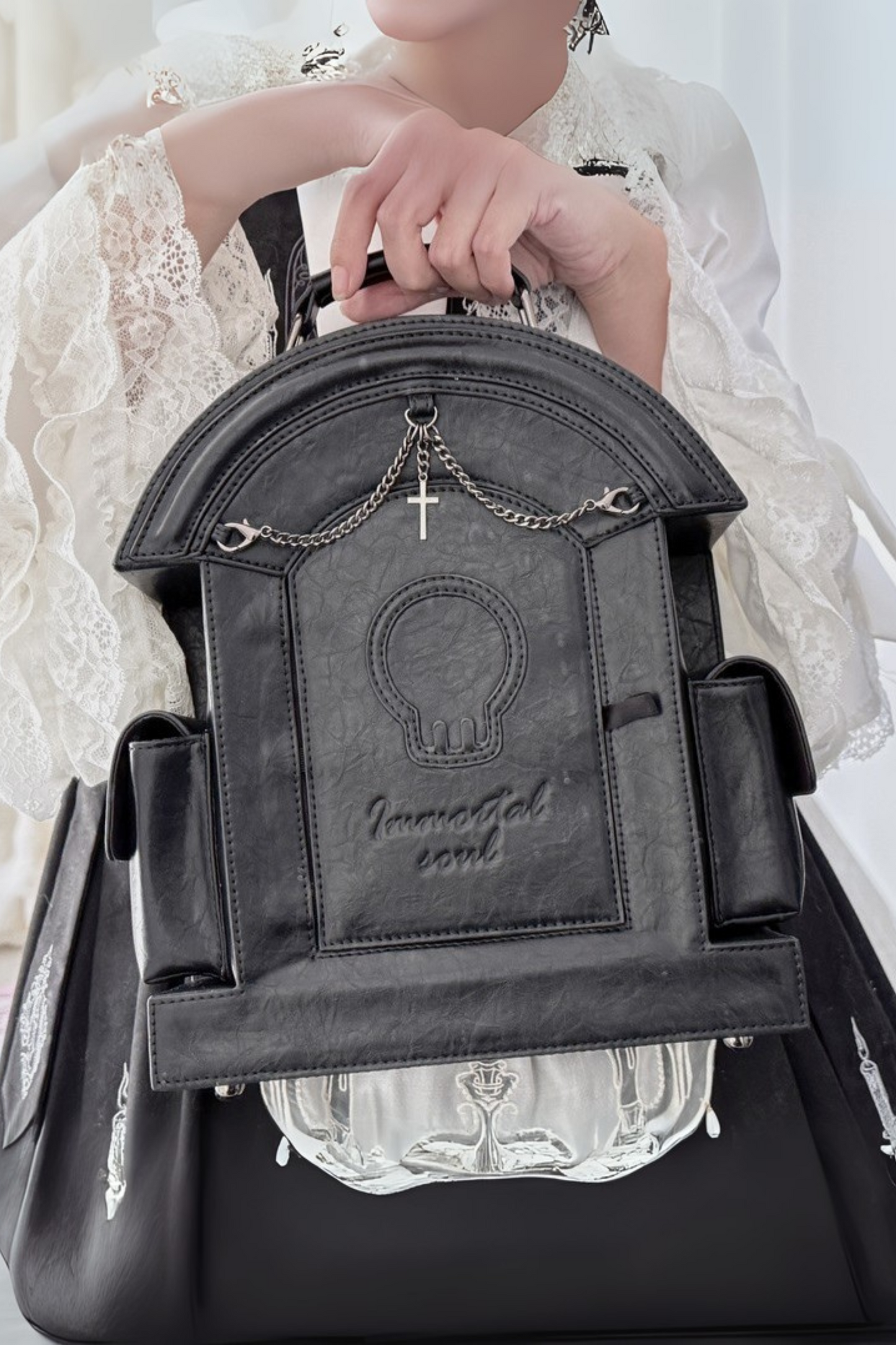 ゴシックペインロリータスカルバッグ