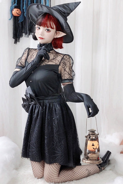 Halloween Witch Cosplay Dress Set