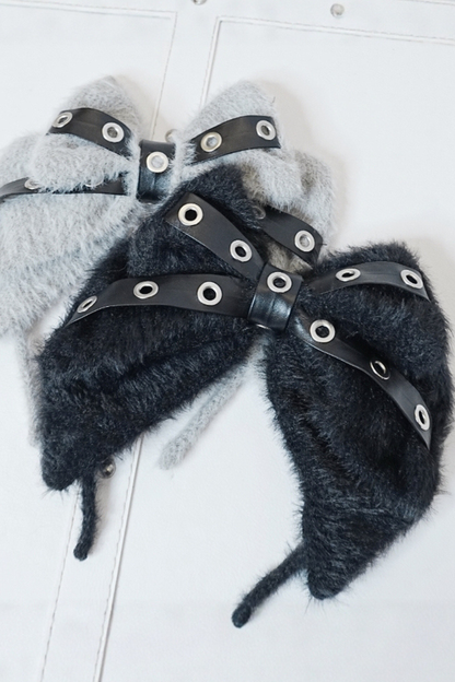 Dark big ribbon catsuit