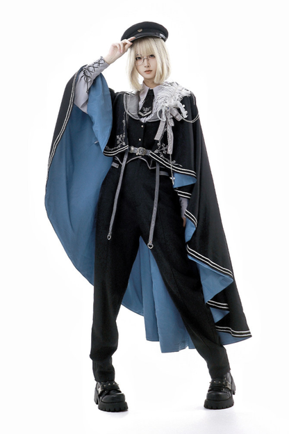 ダークナイトミリタリーマント+パンツ+シャツ+アクセサリー