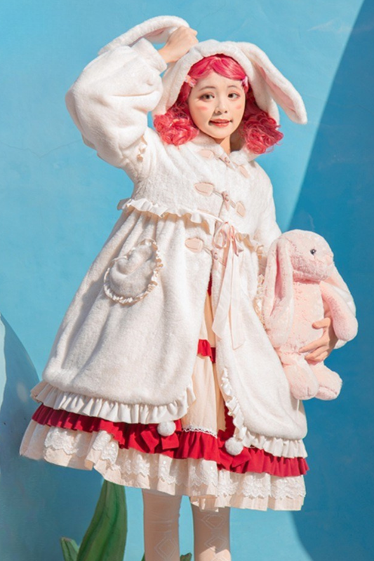ラビットファーキュートロリータコート