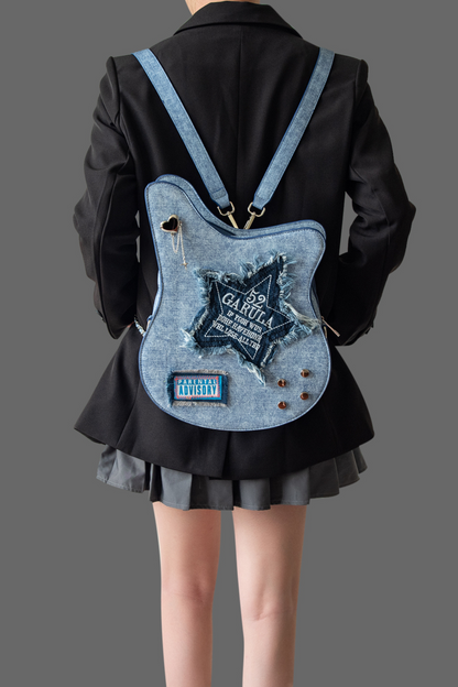 デニムギターカジュアルクリエイティブバッグ