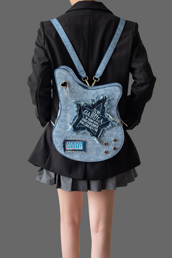 デニムギターカジュアルクリエイティブバッグ